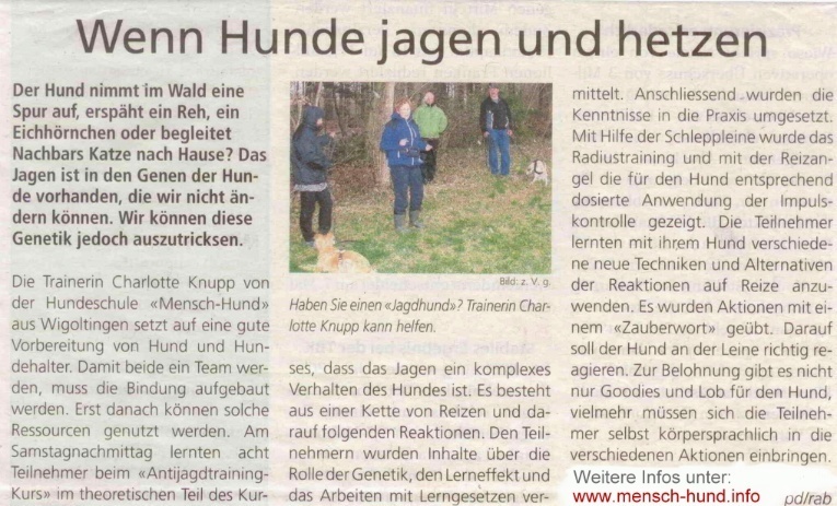 Zeitungsbericht 2015 04 09 1